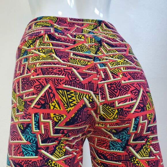 NEW LuLaRoe Pink Geometric Leggings - Picture 4 of 8